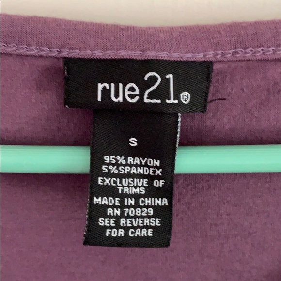 Rue21 Plum Colored Top - Picture 3 of 4